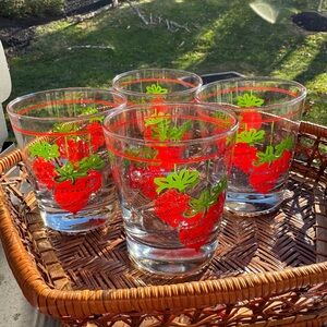 Vintage Christmas Ornament Glasses (4)